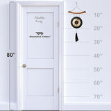 Woodstock Wind Chimes for Outside, Garden, Patio, Porch and Outdoor Decor, Wind Gong Style Wind Chimes (30") Healing Gong Gifts (HG)