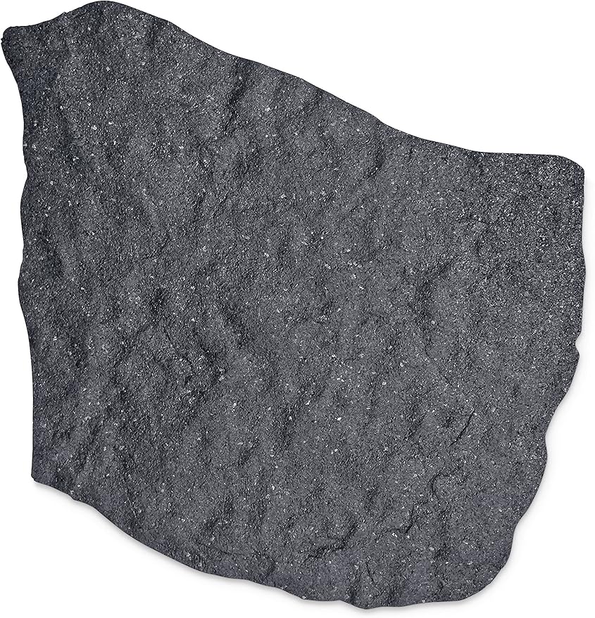 Gardener's Supply Company Flagstone Recycled Rubber Stepping Stone For Garden Walkway | Outdoor Patio Decor & Lawn Pathway Landscaping Stepping Blocks | Eco-Friendly Recycled Rubber - 17"W X 1/2 Thick