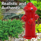 Sunnydaze Fire Hydrant for Dogs to Pee On - Dog Fire Hydrant Pee Post for Potty Training - Red Powder-Coated Paint Finish - 21" H