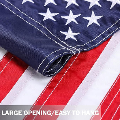 Embroidered American Flag Garden Flag 12 x 18 Inch,Embroidered Stars and Sewn Stripes,Small USA Garden Flag Outdoor, Patriotic Decorative Yard Flags for 4th of July, Independence Day- Nylon
