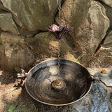 HOUYANG Diam 12.2 inchs Rain Chain Basin,Replacement for Standard Rain Chain Anchors,Outdoor Garden Yard Decor