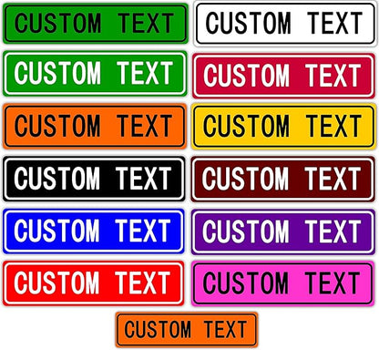 16'' x 4'' Wall Decoration Road Sign Office Label Personalized Lettering Design Custom Metal Tin Sign Customized Text Warning Safety Notice Sign