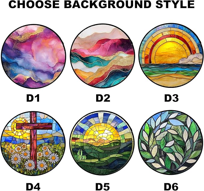 Personalized Custom Photo Mother Gifts Stained Glass Window Hanging - Customized Memorial Ornaments Suncatchers Christmas Birthday Mother's Day for Lovers Women Men Dad Mom Grandma