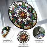 Snowflake Christmas Stained Glass Window Hanging by Clare Donovan Suncatcher, Home Decor Suncatcher Stained Glass Christmas Halloween Mother's Day