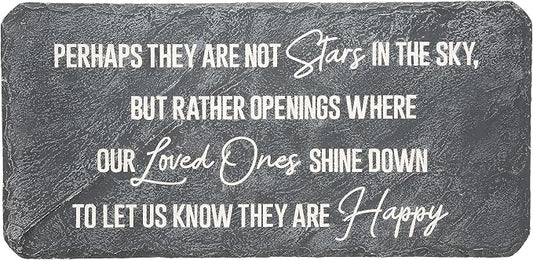 Pavilion – Perhaps They are Not Stars in The Sky – 16” Indoor Outdoor Weatherproof Decorative Garden Stepping Stone Beloved Grave Memorial in Memory Bereavement Remembrance Loss Gift