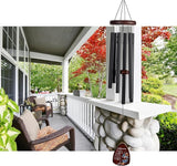 Memorial Wind Chimes for Loss of Loved One, Windchimes in Memory of a Loved One, Sympathy Gift Baskets, Bereavement Condolence Gifts, Memorial Gifts for Loss of Mom, 32" Sympathy Butterfly, Black