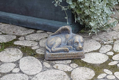 Roman Garden - Dog with Wings Garden Statue, 6H, Garden Collection, Resin and Stone, Decorative, Memorial Gift, Garden Gift, Home Outdoor Decor, Durable, Long Lasting