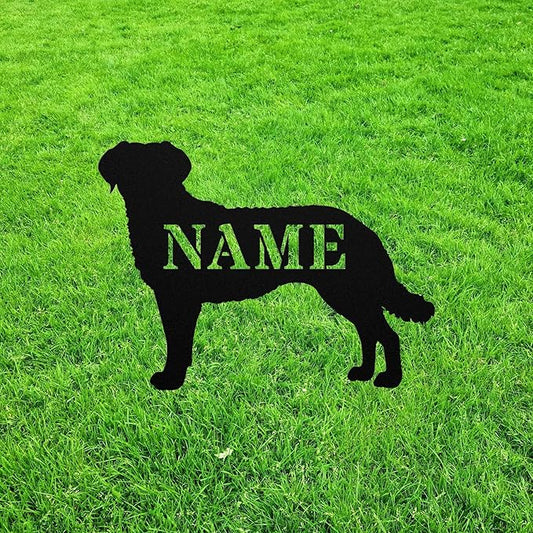 Personalized Chessie Yard Art Statue Stake,Custom Chesapeake Bay Retriever Outdoor Decor,Memorial Remembrance Sculpture Outdoor for Yard Garden Porch Lawn Grassland Park Farm Flowerpot Decor.