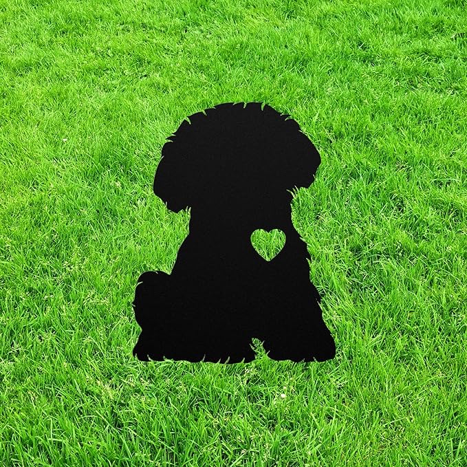 Personalized Maltese Statue Stake,Custom Maltese Dog Outdoor Yard Art Decor,Memorial Remembrance Sculpture,Outdoor Statue for Yard Garden Porch Lawn Grassland Park Farm Flowerpot Decor.