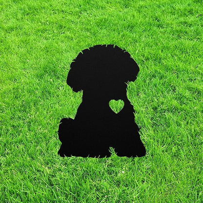 Personalized Maltese Statue Stake,Custom Maltese Dog Outdoor Yard Art Decor,Memorial Remembrance Sculpture,Outdoor Statue for Yard Garden Porch Lawn Grassland Park Farm Flowerpot Decor.