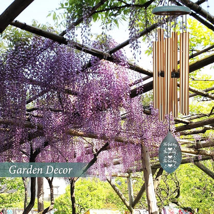 ASTARIN Personalized 20th 50th Anniversary Wind Chime, Happy Anniversary Wedding Valentine's Day Gift for Wife Husband Men Women, Golden Keepsake Decorations for Parents Couples(Produced in USA)