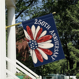 250th Anniversary America Garden Flag, 250 Anniversary USA Flag Patriotic Banner 250 Years of Freedom Yard Sign 4th of July Double-Sided Waterproof 1776-2026 Commemorative Flag 28x40 Inch