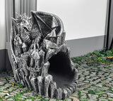 coolboy Gutter Diverter Rain,Dragon Statue Deco Gutter Extension Downspout, Eco-Friendly Resin Gutter Extender Diverter,Splash Block, Perfect Rain Gutter Downspout Extension for 3"x4" Downspouts