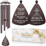 Christian Gifts for Women Men, 32" Wind Chimes with Bible Verse, Religious Gifts for Mothers Day Christmas Birthday, Inspirational Spiritual Gift for Mom Woman Man Pastor Sister Baptism, Home Decor