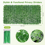 Bybeton Artificial Ivy Privacy Fence Screen - 40" X 120" UV-Anti Fake Leaves Vines - Patio Balcony Privacy, Garden, Backyard Greenery Wall Decor