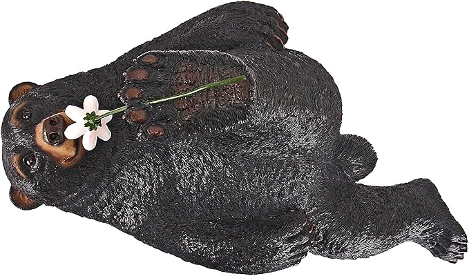 Design Toscano Smell The Flowers Garden Bear Statue