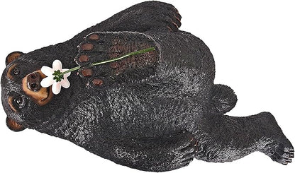 Design Toscano Smell The Flowers Garden Bear Statue