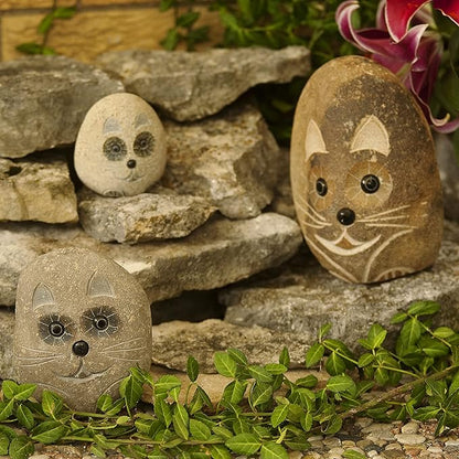 12" Boulder Cat, Stone