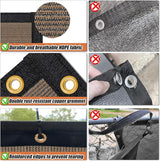 KANAGAWA 8ft x 25ft Privacy Screen Fence, 90% Blockage Heavy Duty 175 GSM Fencing Mesh Net Cover for Outdoor Wall Garden Yard Backyard 40 Cable Zip Ties Included Brown