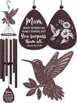 Aurahouse Mothers Day Birthday Gifts for Mom, 37'' Mom Wind Chimes, Christian Gifts for Moms, Mother Birthday Gift from Daughter Son, Religious Christmas Valentines Day Presents for Moms