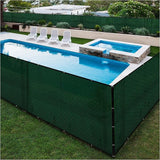 BOEN Privacy Screen Fence Netting Mesh Fabric Windscreen with Reinforced Aluminum Grommets for Garden Fence Or Any Outdoor Metal or Wooden Fencing (4' x 300', Green)