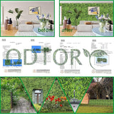 ODTORY Artificial Plant Wall Roll: 48 X120 in (40 sqft) UV-Anti Ivy Privacy Fence Screen Faux Greenery Panels Backdrop Boxwood Ivy Vine Leaf Hedge Fence for Indoor Outdoor Green Decor