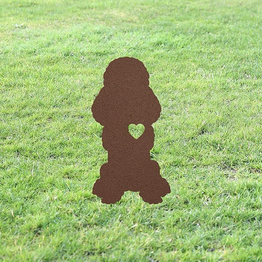 Personalized Poodle Garden Statue Stake,Custom Poodle Outdoor Yard Art Decor,Memorial Remembrance Sculpture,Outdoor Statue for Yard Garden Porch Lawn Grassland Park Farm Flowerpot Decor.