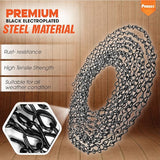 [Upgraded] 79” Black Electroplated Steel Hanging Chain with S-Hooks, Snap Hooks, Ceiling Hooks & Pliers, 33LBS Load Capacity, Adjustable Length for Hanging Bird Feeders, Planters, Lanterns, Billboards