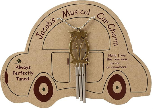 Jacob's Musical Car Charm, Owl, Mini Wind Chime