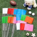Amylove 300 Pcs Marking Flags 15 x 4 x 5 Inch Marker Flags for Lawn Yard Survey for Lawn Irrigation Landscape Fence Sprinkler Pet Training (Fresh Color)