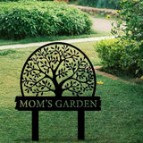 Personalized Garden Sign with Tree Of Life Design, Custom Garden Stake with Nature, Customized Garden Gift, Farmhouse Flower Garden Decor for Outside, Gardening Decor Gifts for Gardeners, Backyard Art