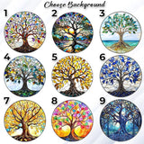 Personalized Wedding Gifts for The Couple, Custom Crystal Tree of Life Wind Chime, Suncatcher Ornament Outdoor Chimes Hanging, Mother's Day Birthday Gifts for Women, Grandma, Nana Garden Décor