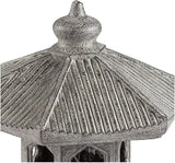 John Timberland Pagoda Statue Sculpture Asian Japanese Garden Decor Indoor Outdoor Front Porch Patio Yard Outside Home Balcony House Exterior Lawn Gray Old Faux Stone Finish Resin 16 1/2" Tall