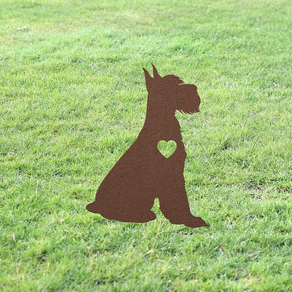Personalized Giant Schnauzer Yard Statue Stake,Custom Giant Schnauzer Dog Outdoor Garden Art Decor,Memorial Remembrance Sculpture for Yard Garden Porch Lawn Grassland Park Farm Flowerpot Decor.