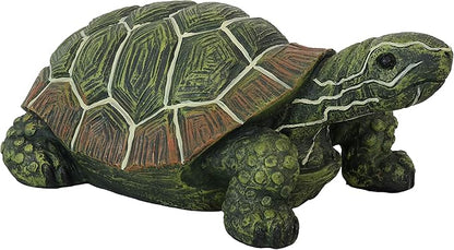 Sunnydaze Terrance the Tortoise 9-Inch Long Polystone Indoor/Outdoor Garden Statue