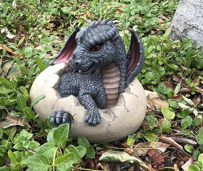 Pacific Giftware Garden Dragon Hatchling Decorative Accent Sculpture Stone Finish 10 Inch Tall