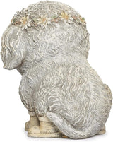 Roman Garden - Dog in Rain Boots Statue, 9H, Pudgy Pals Collection, Resin and Dolomite, Decorative, Garden Gift, Home Outdoor Decor, Durable, Long Lasting