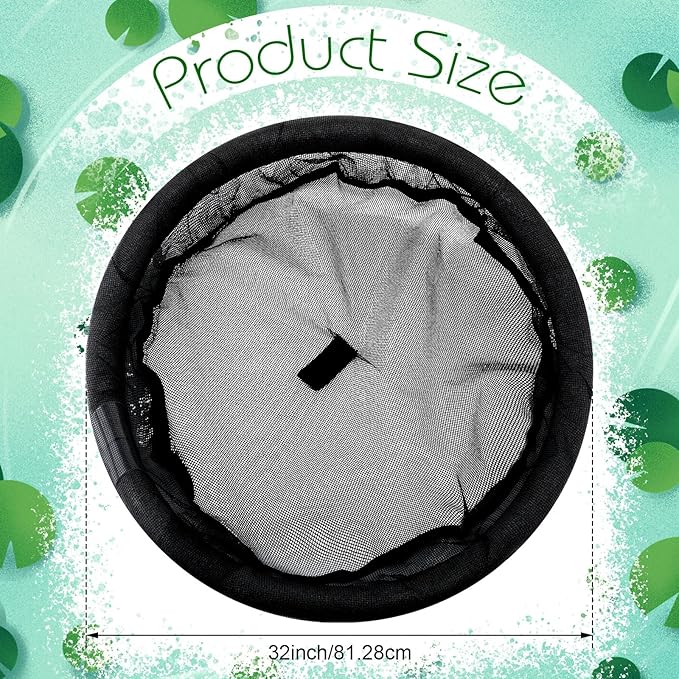 Diameter Fish Barrier Black Flora Round Floating Island Plant Protector for Your Home Pond Protects Fish