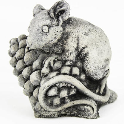 Mini Mouse Garden Statue Cement Figure Concrete Sculpture Mouse Cast Stone Figurines