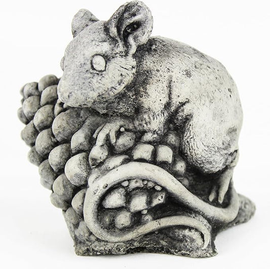 Mini Mouse Garden Statue Cement Figure Concrete Sculpture Mouse Cast Stone Figurines