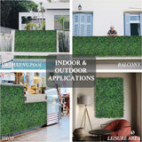 Artificial Grass Wall Panel,10"x 10"(16P) 4-Layer Leaf UV-Anti Greenery Faux Boxwood for Indoor,Outdoor Patio Balcony Privacy & Ivy Fence Covering Privacy, Garden, Backyard Wall Backdrop Decor