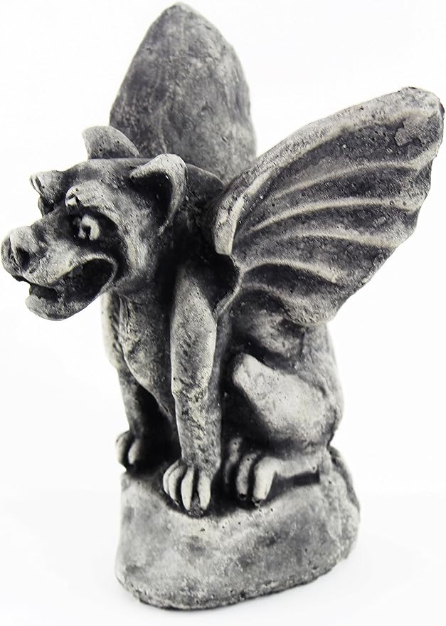 Gargoyle Cement Gargoyle Concrete Gothic European Halloween Statue French Cast Stone Outdoor Goth Statues