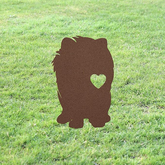 Personalized Pomeranian Garden Statue Stake,Custom Pomeranian Outdoor Yard Art Decor,Memorial Remembrance Sculpture,Outdoor Statue for Yard Garden Porch Lawn Grassland Park Farm Flowerpot Decor.