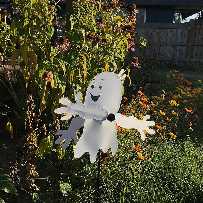 In the Breeze 2561 Ghost Baby Whirligig Spinner-Halloween Garden Decoration