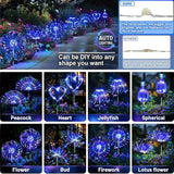 Anordsem Solar Lights Outdoor Waterproof: Garden Light Solar Powered for Yard Outside - Fireworks Lamp Colorful Lighting Path Decor 8 Pack - LED Sparkler DIY Decorating Gifts for Women Mom Wife