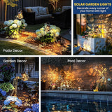 Solar Lights Outdoor Garden Decor, Large Lanterns Watering Can Gardening Gifts for Mom Women Grandma Birthday, Hanging Outdoor Decoration for Yard Porch Patio Backyard (2 Pack)