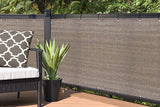 Elegant Privacy Screen for Backyard Fence, Pool, Deck, Patio, Balcony and Outdoor Paneling - Include Zip Ties (6' x 8', Walnut)