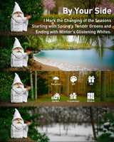 Leverse Funny Gnomes, 5.9in Pipe Naughty Gnomes Garden Statue Decor for Home Outdoor Patio Lawn Yard Halloween Christmas Housewarming Easter Gift