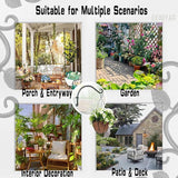 Hanging Plant Bracket, 12 inch Wall Mount Plant Hanger Outdoor Indoor, Set of 2 Retro Style Outdoor Hanging Basket Bracket Hooks for Plants Flower Bird Feeder Lanterns Wind Chimes