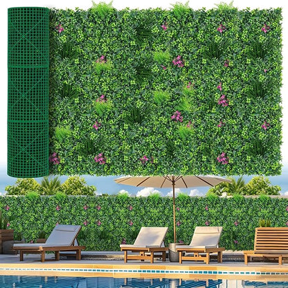 Grooy Boxwood Roll Panels, Grass Wall 60"x120"(50 SQFT), Grass Backdrop, Privacy Screen, Sun Protected Green Wall Decor for Outdoor, Indoor, Garden, Backyard and Décor